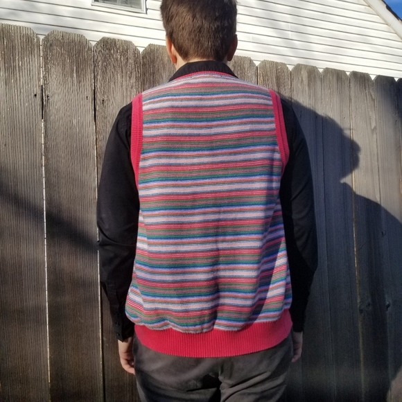 NWT Multi-Colored Sweater Vest by IZOD - Picture 3 of 4